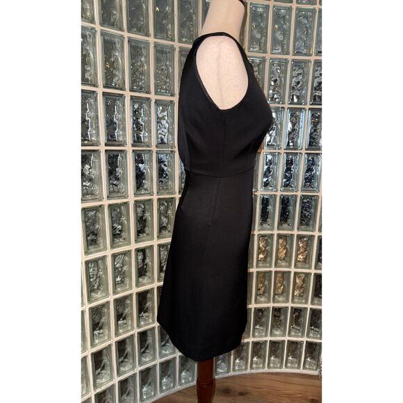 L'AGENCE Black Trapeze Keyhole Mini Casual Dress - size 0 - OA6 - Picture 4 of 12